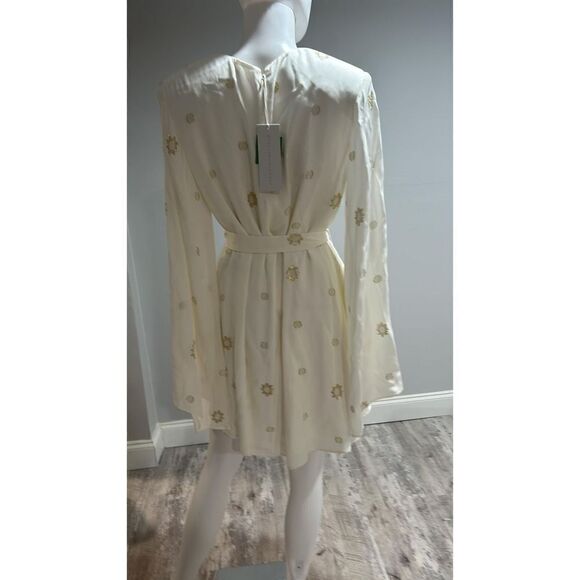 Stella McCartney Metallic Long Sleeve Minidress Size 40 (4-6) - Picture 11 of 14